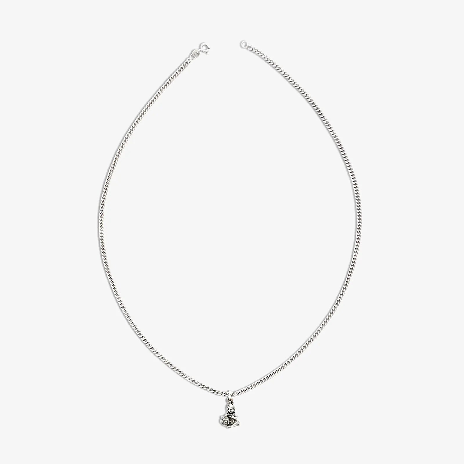 Oxidized Silver Bal Roop Krishna Pendant - Tweov Jewels