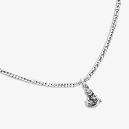 Oxidized Silver Bal Roop Krishna Pendant - Tweov Jewels