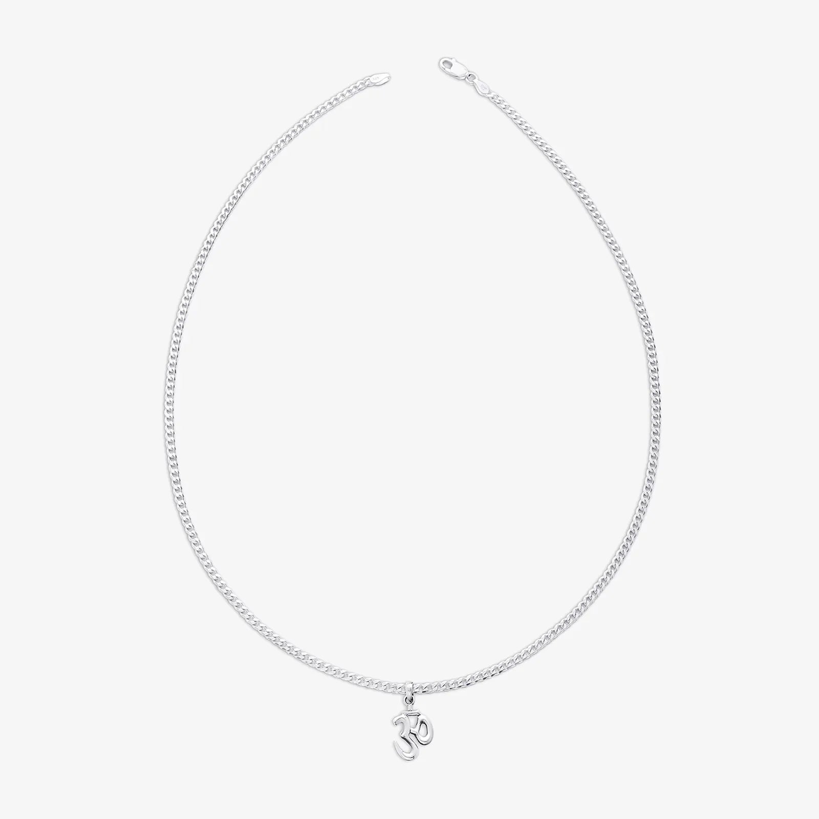 Om Pendant in Pure Silver