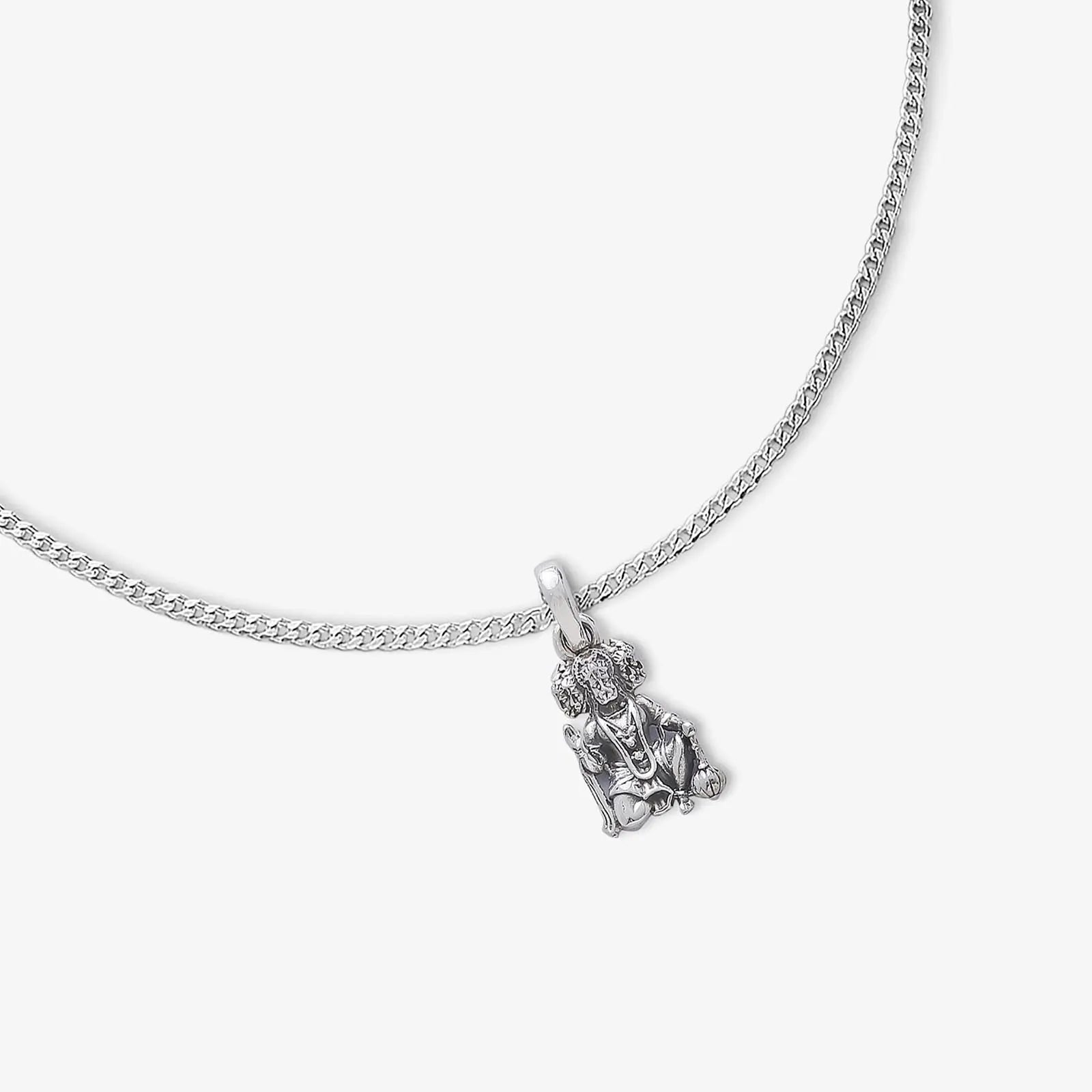Silver Panchmukhi Hanuman ji Kavach Locket