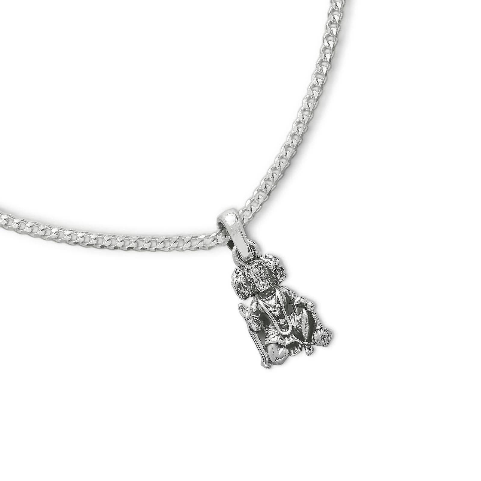 Pure Silver Panchmukhi Hanuman ji Kavach Locket