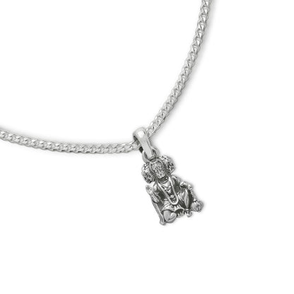 Pure Silver Panchmukhi Hanuman ji Kavach Locket