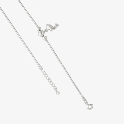Dolphin Design Silver Chain Anklet