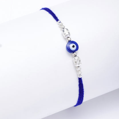 Evil Eye Silver Rakhi for Brother