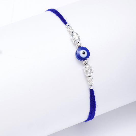 Evil Eye Silver Rakhi for Brother