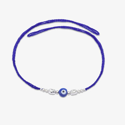 Evil Eye Silver Rakhi for Brother