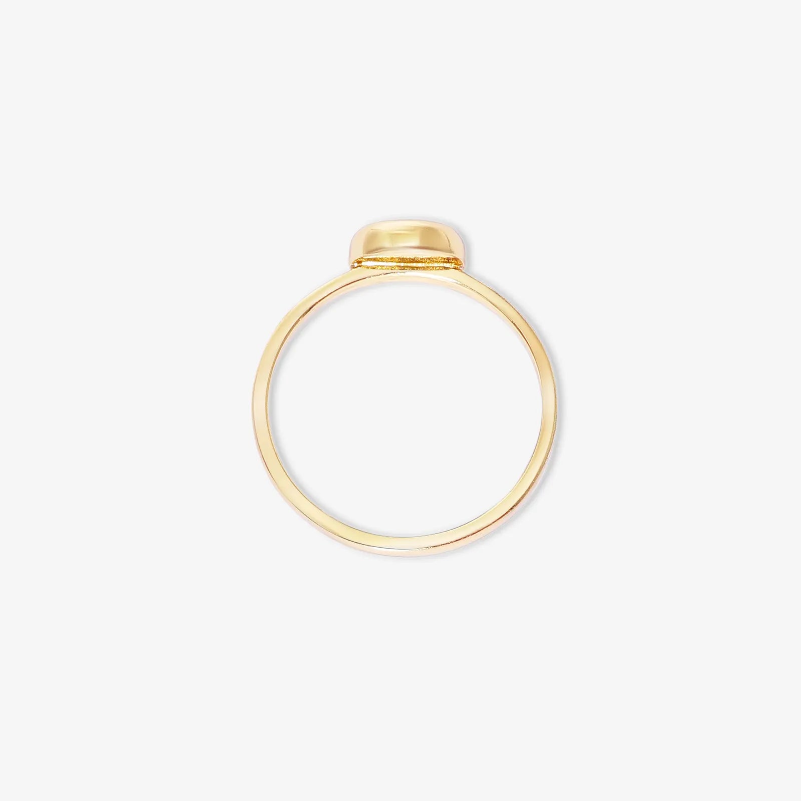 Gold Plated Heart Silver Ring