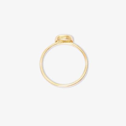 Gold Plated Heart Silver Ring