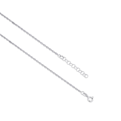 Classic Twisted Silver Anklet for Women - Tweov Jewels