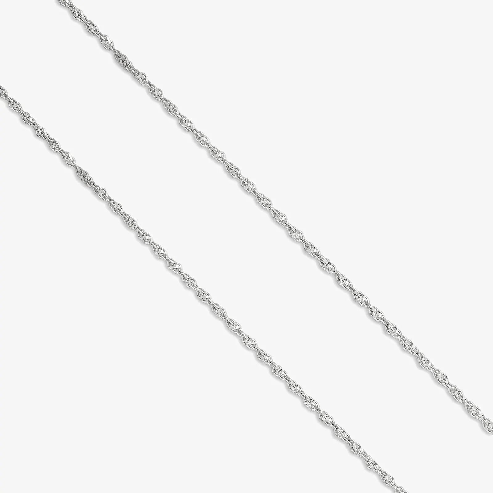 Classic Twisted Silver Anklet for Women