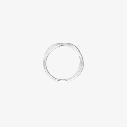 Silver Wing Design Band Ring