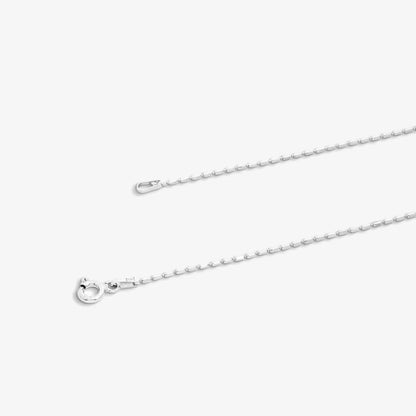 Long Ball Beaded Silver Chain - Tweov Jewels