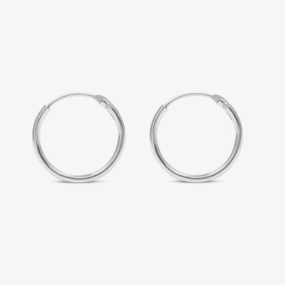 Set of 2 Silver Butterfly & Tortoise Hoop Earrings for Kids