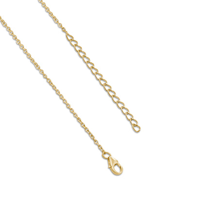 Pure Silver Necklace - Leafy Gold-Plated Amethyst Pendant - Tweov Jewels