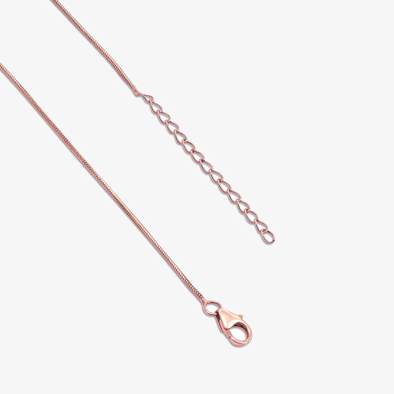 Rose Gold Infinity Pink Heart Silver Necklace