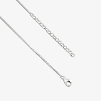 Infinity Pink Heart Silver Necklace