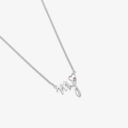 My Heart Silver Necklace