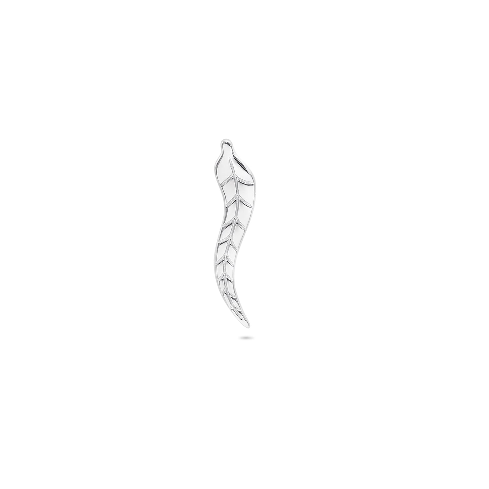 Silver Leaf Stud Earrings for Women - Tweov Jewels
