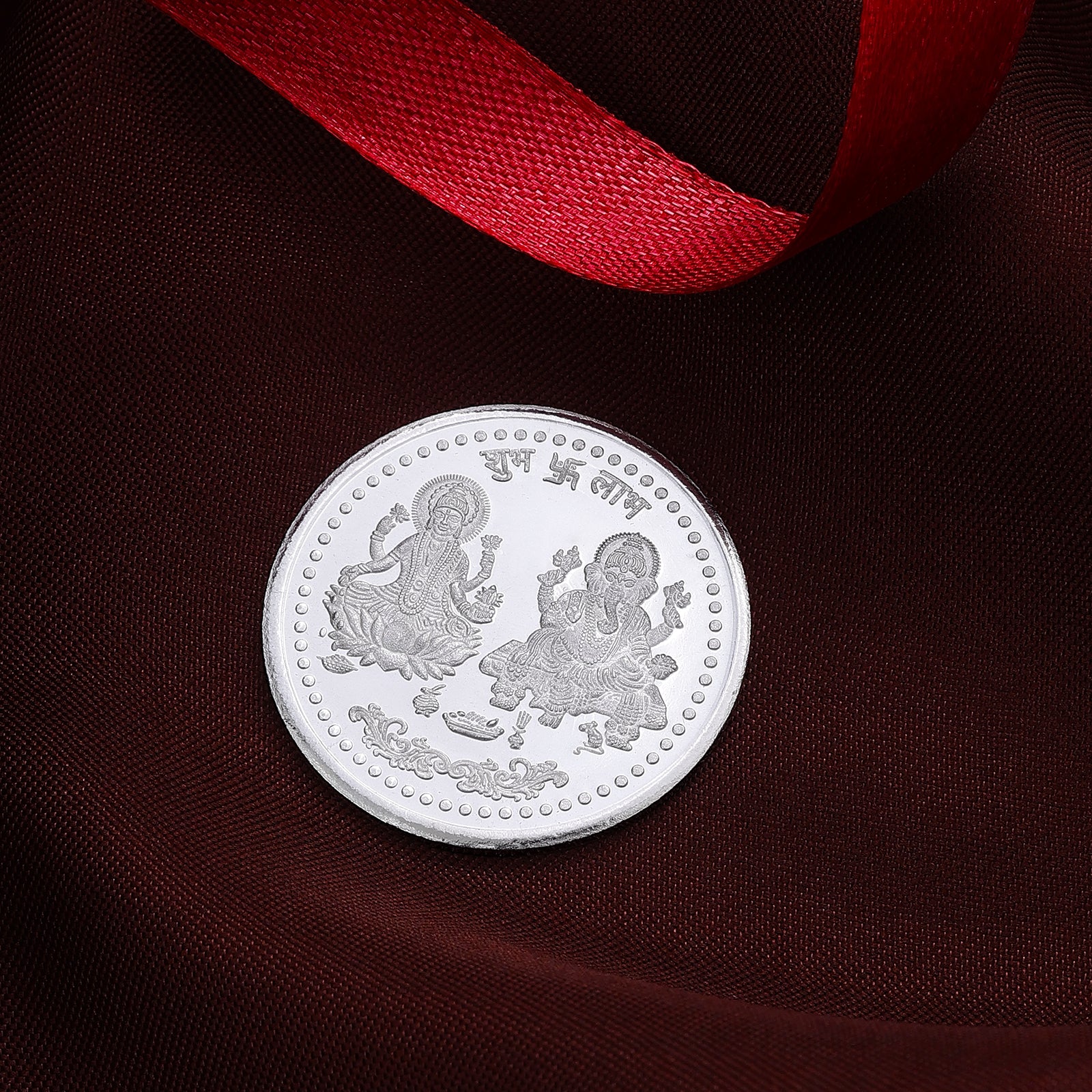 10gm Pure Silver Coin at best price - Divine Swastik Design - Tweov Jewels