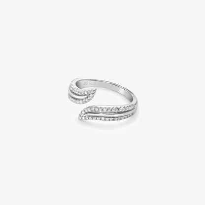 Trendy Open Leaf Silver Ring for Women - Tweov Jewels