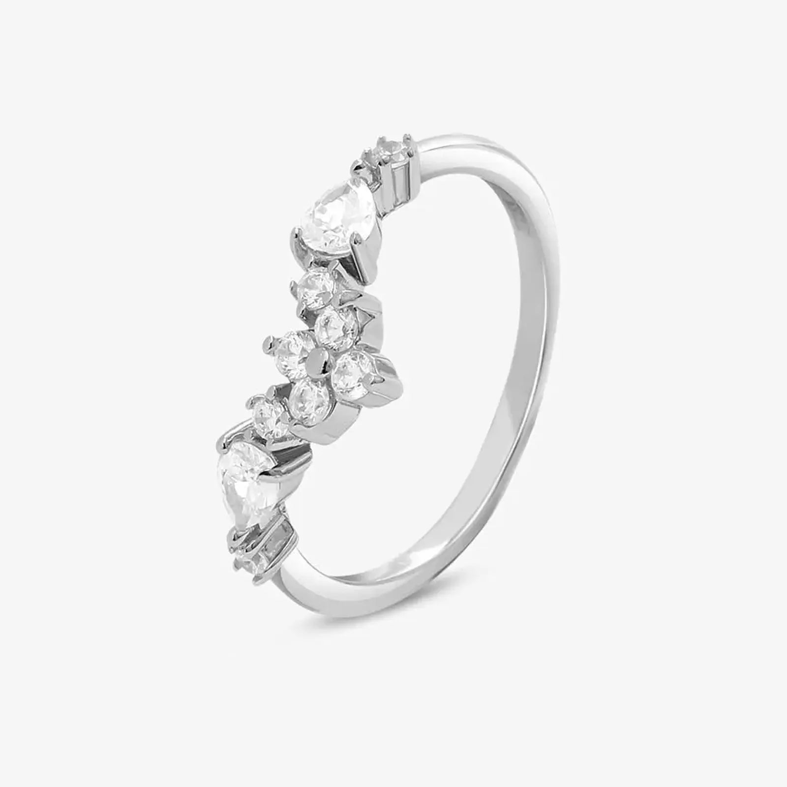 Silver Floral Ring for Women - Tweov Jewels