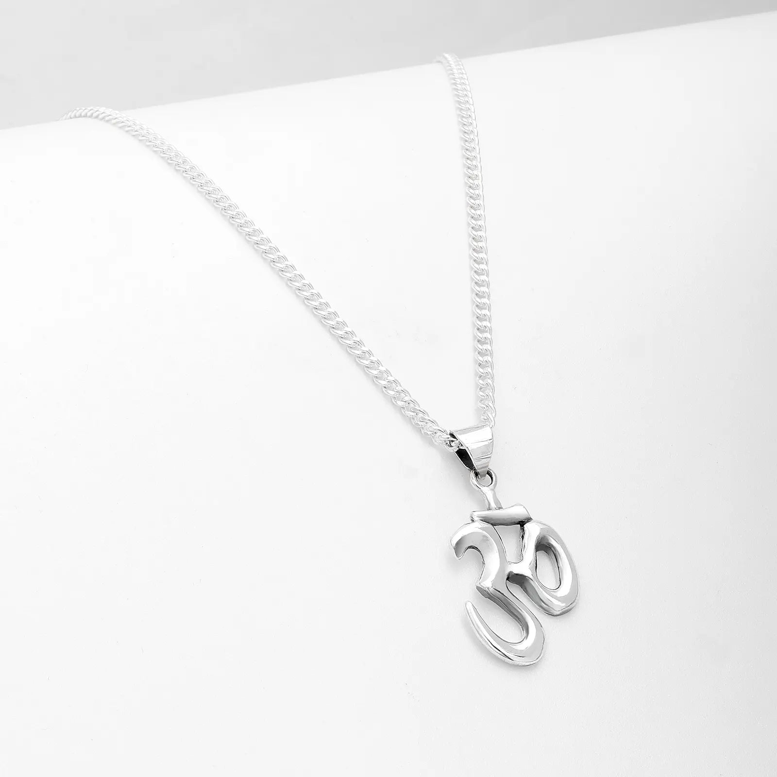 Om Pendant in Pure Silver