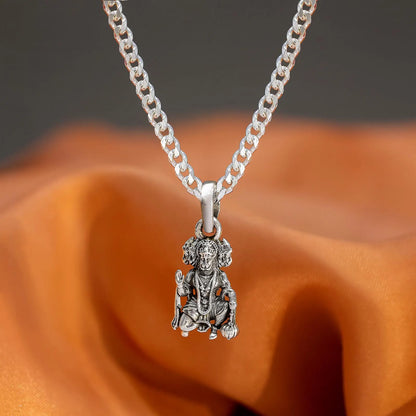 Silver Panchmukhi Hanuman ji Kavach Locket