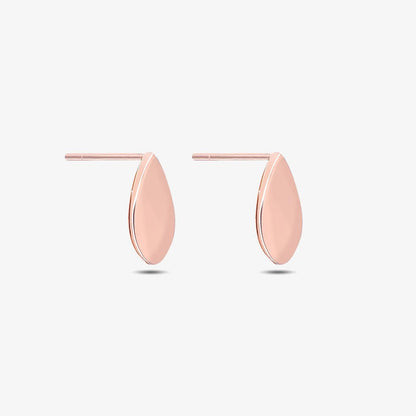 Rose Gold Silver Drop Stud Earrings - Tweov Jewels