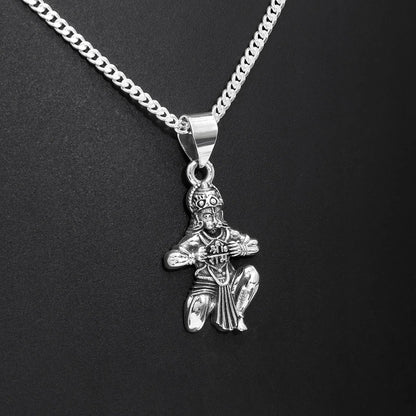 Pure Silver Hanuman Pendant