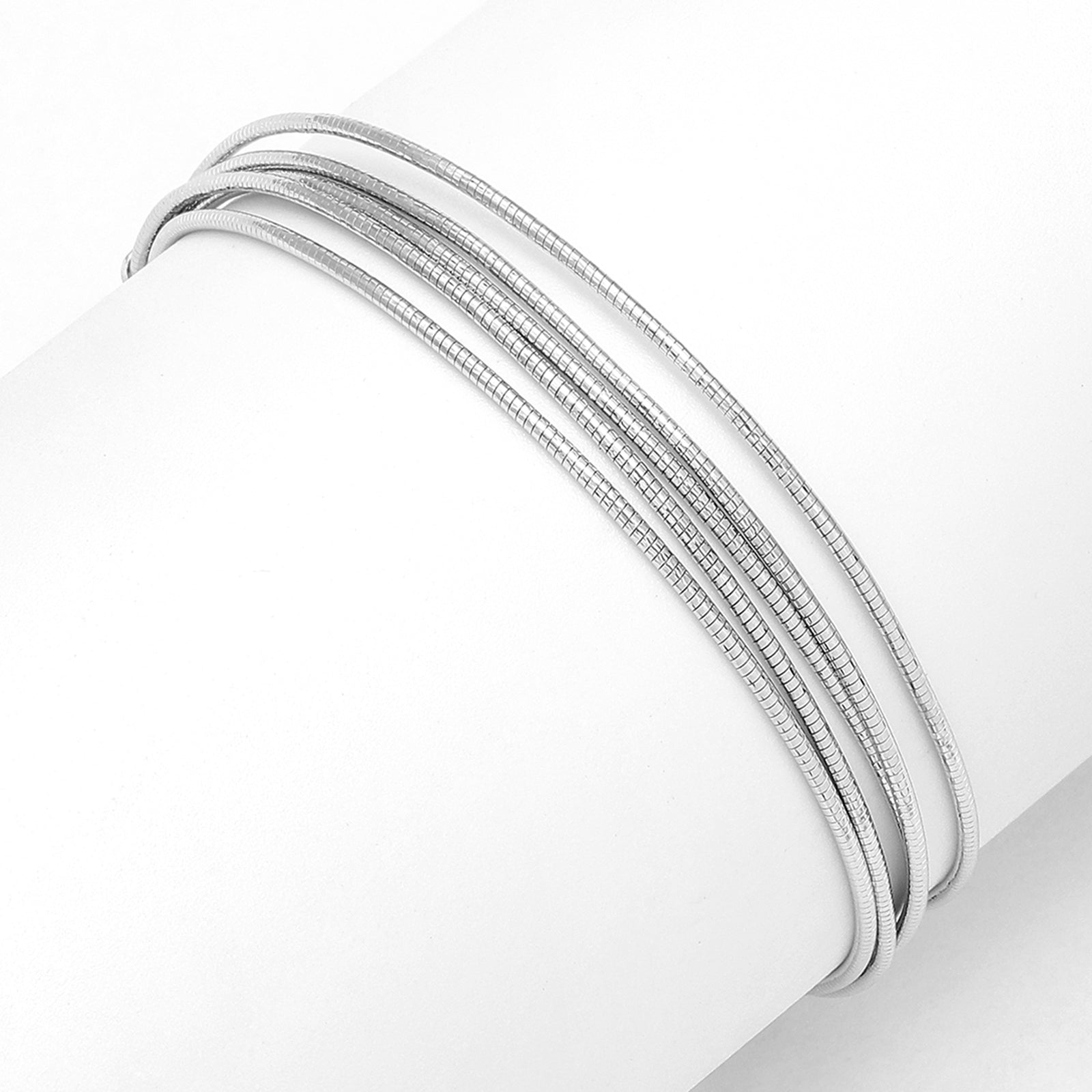 925 Sterling Silver Plain Bracelet for Women - Tweov Jewels