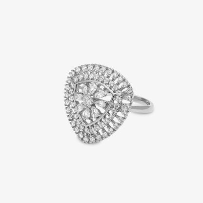 Cubic Zirconia Ring For Women- 925 Sterling Silver