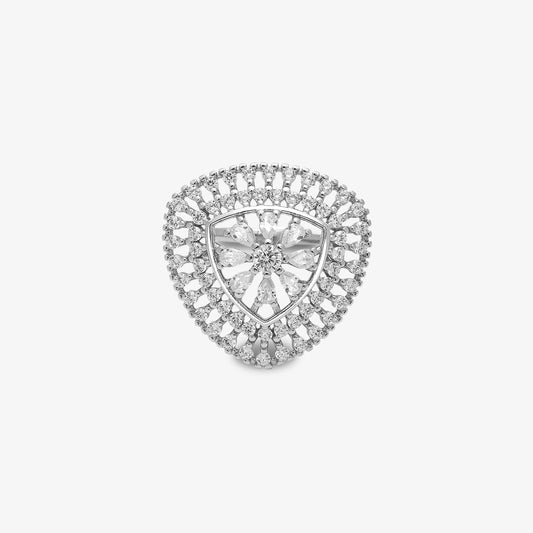 Cubic Zirconia Ring For Women- 925 Sterling Silver