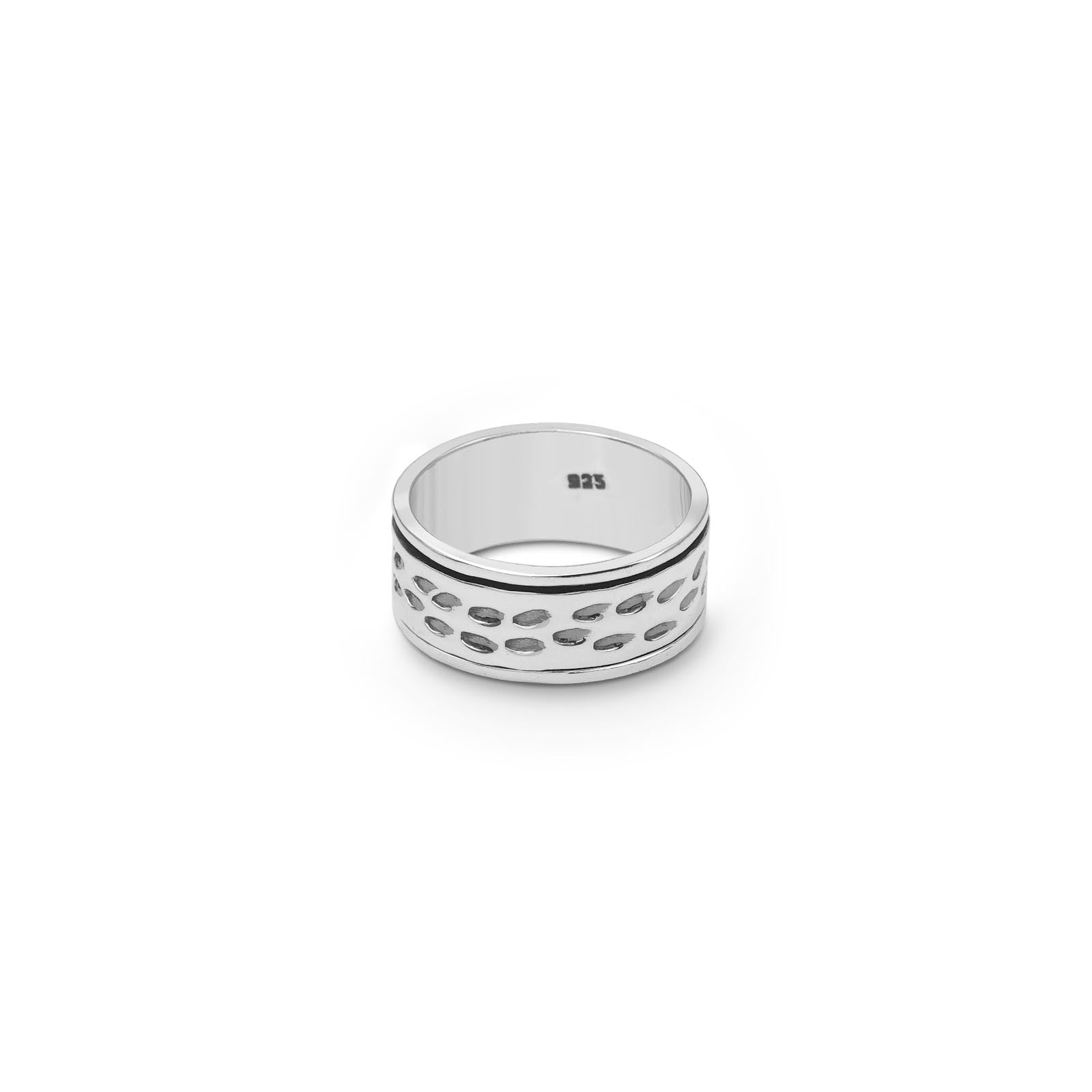 925 sterling silver plain carved band ring - Tweov Jewels