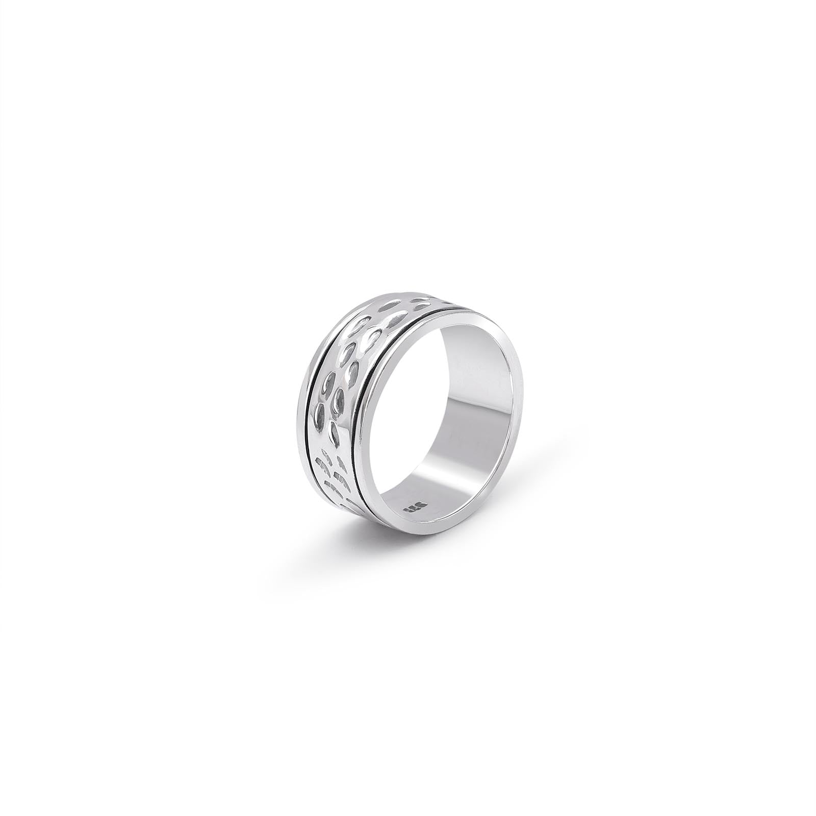 925 sterling silver plain carved band ring - Tweov Jewels