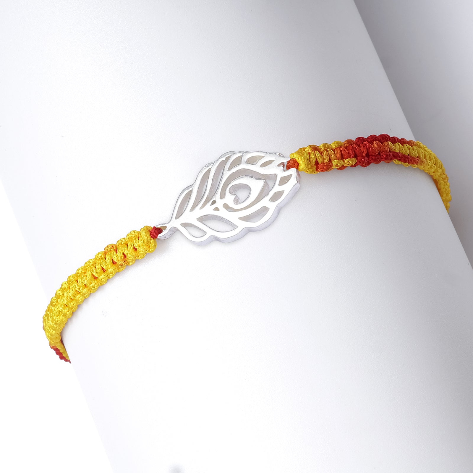 Morpankh Silver Rakhi for Brother