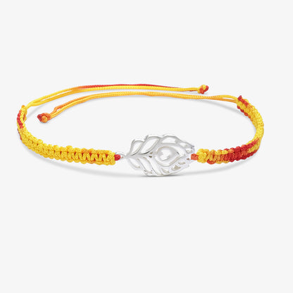 Morpankh Silver Rakhi for Brother