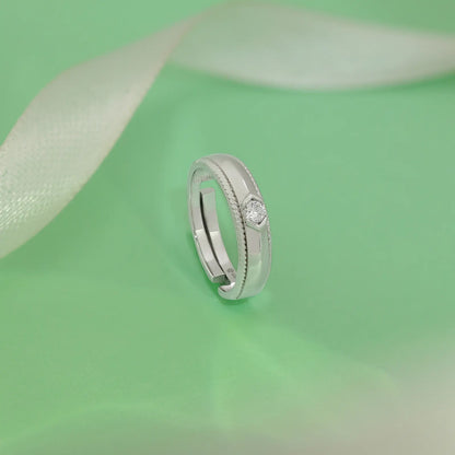 Classic CZ Silver Ring for Women
