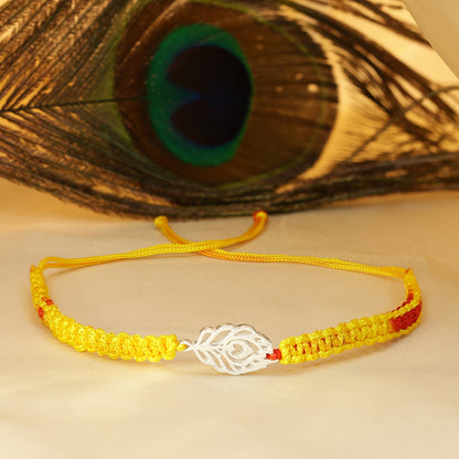 Morpankh Silver Rakhi for Brother