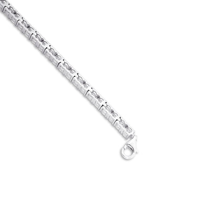 Pure 925 Sterling Silver Stylish CZ Tennis Bracelet for Women's