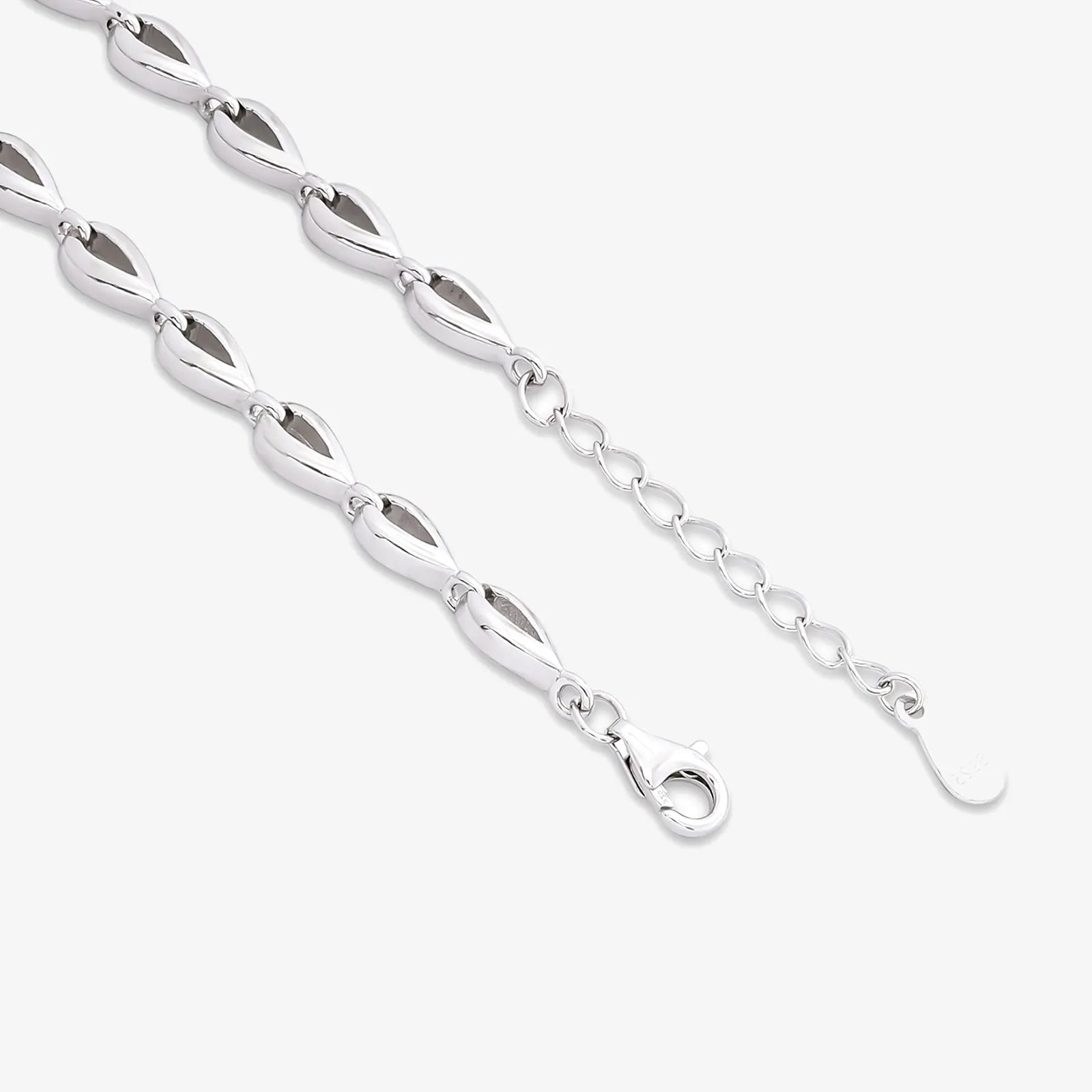 Designer Silver CZ Heart Bracelet for Women