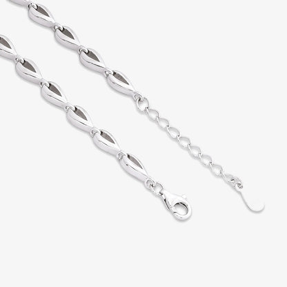 Designer Silver CZ Heart Bracelet for Women