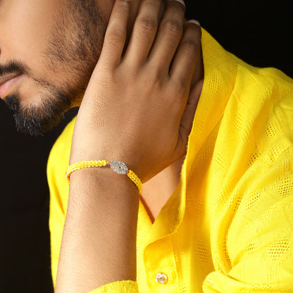 Morpankh Silver Rakhi for Brother