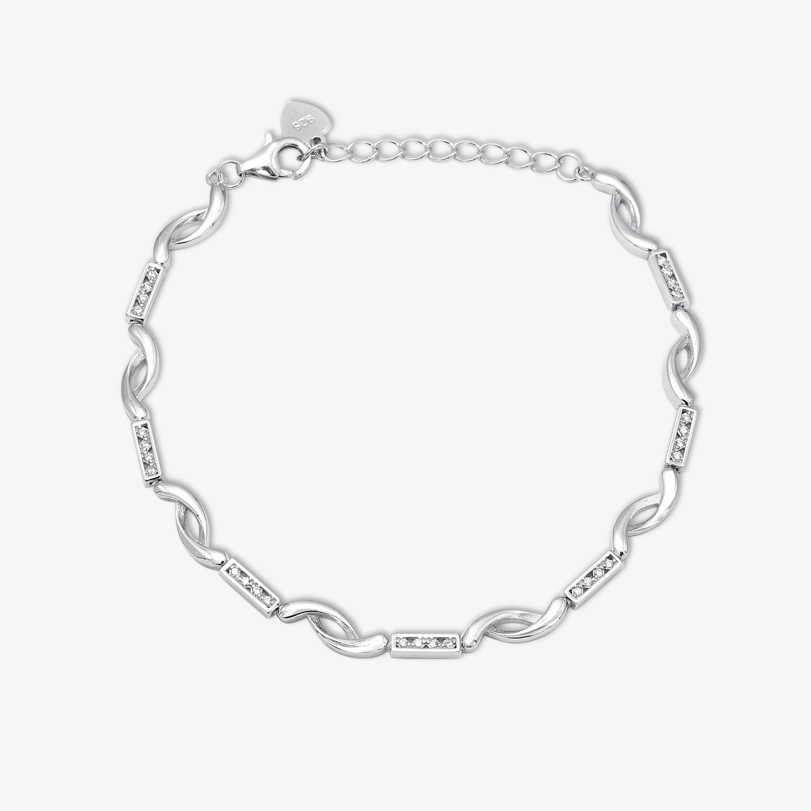 Handcrafted Crescent 925 Sterling Silver Moon Bracelet