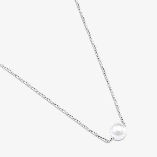 Solitaire Pearl Chain Pendant for Women
