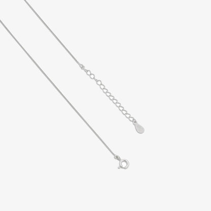 Queen Heart Silver Necklace for Women
