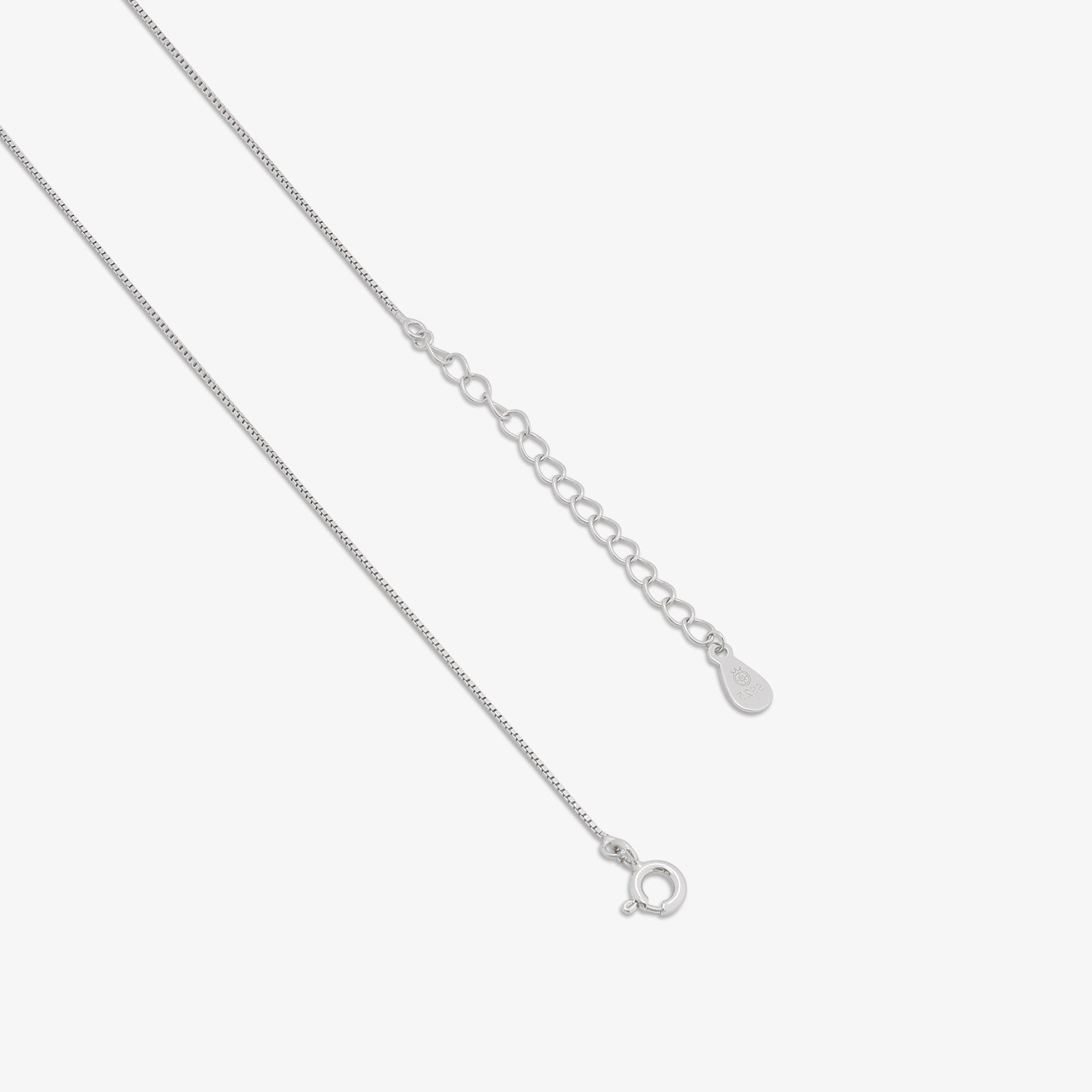 925 Sterling Silver Pink Heart Pendant with Chain