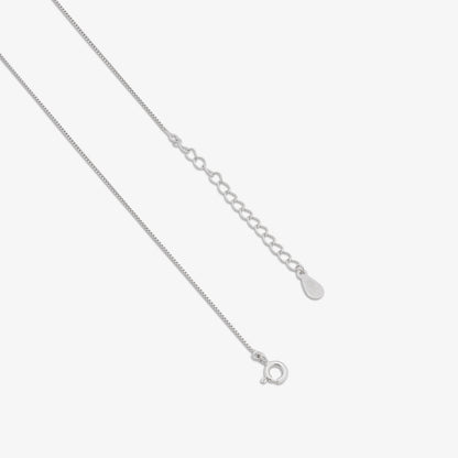 925 Sterling Silver Pink Heart Pendant with Chain