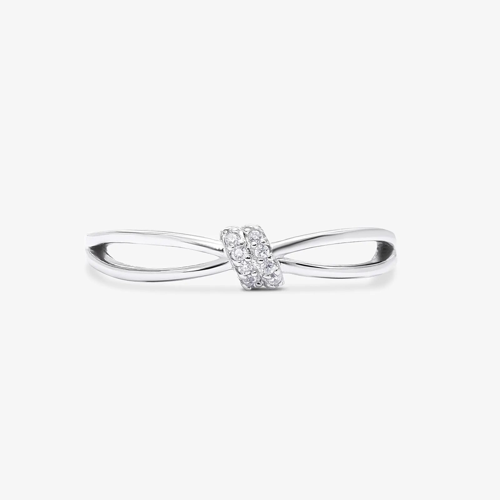CZ Infinity Love Silver Ring