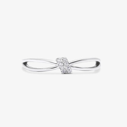 CZ Infinity Love Silver Ring