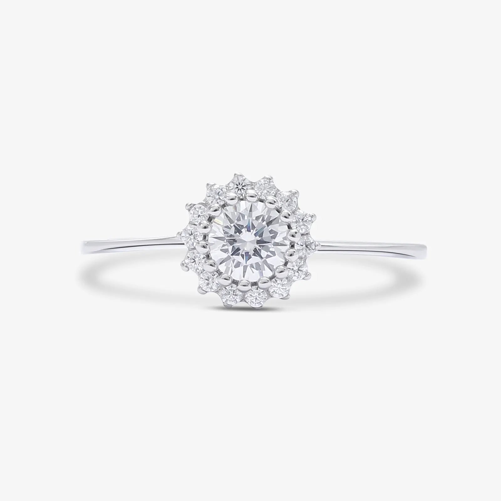 CZ Blooming Flower Silver Ring - Tweov Jewels